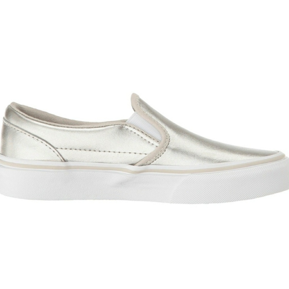 Vans Girls Metallic Leather Slip On